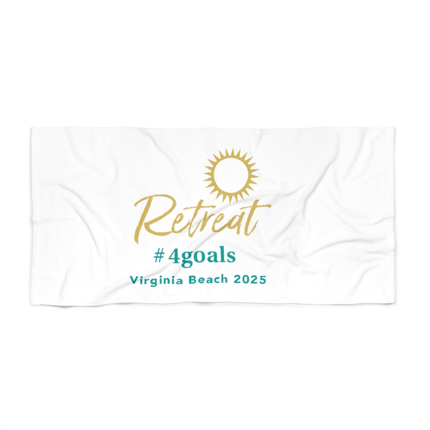 White Beach Towel