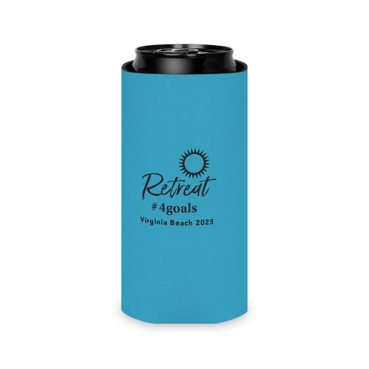 Turquoise Can Cooler