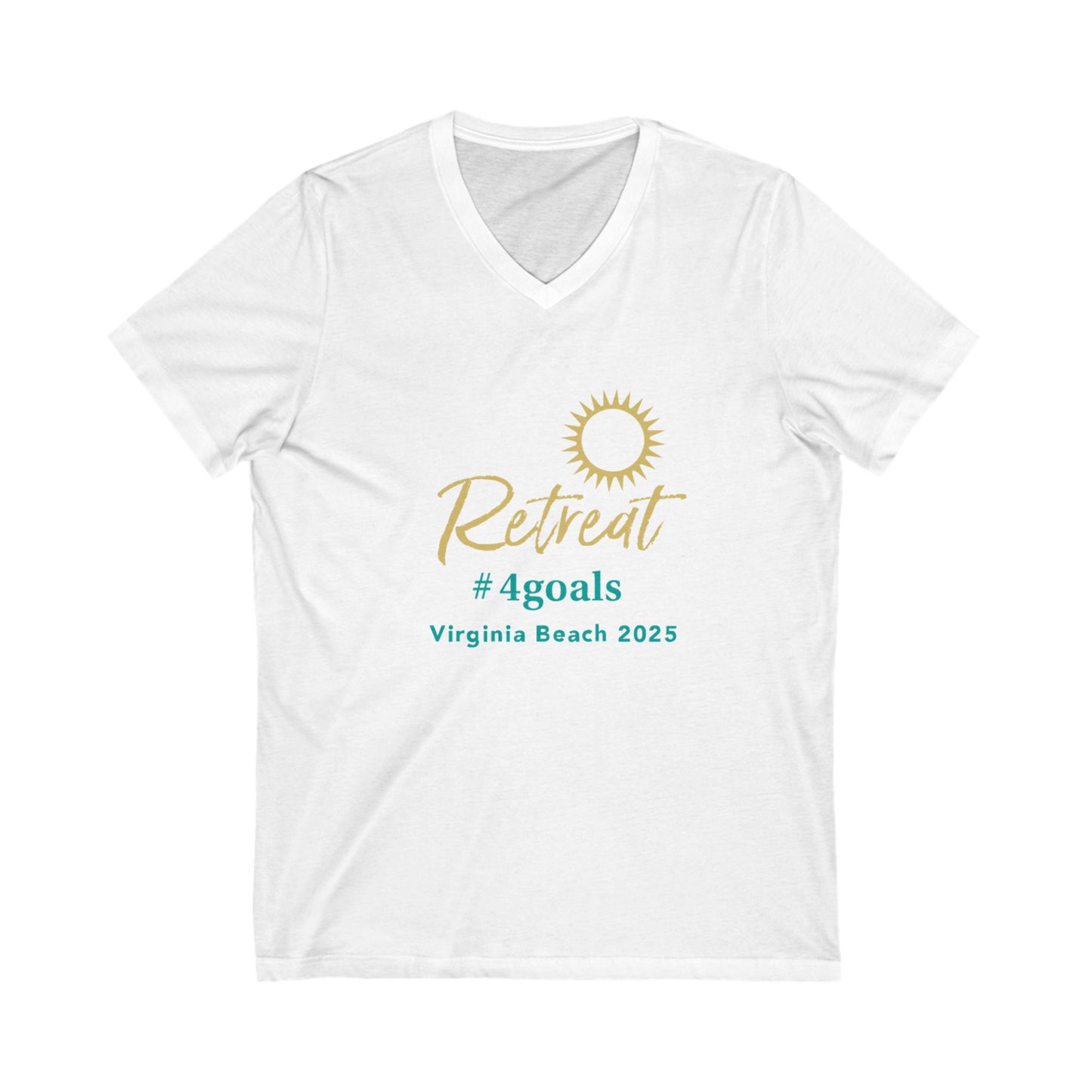 Unisex Jersey Short Sleeve V-Neck Tee
