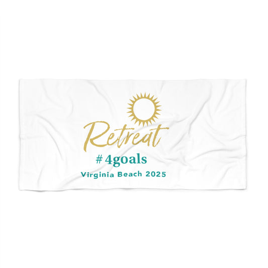 White Beach Towel